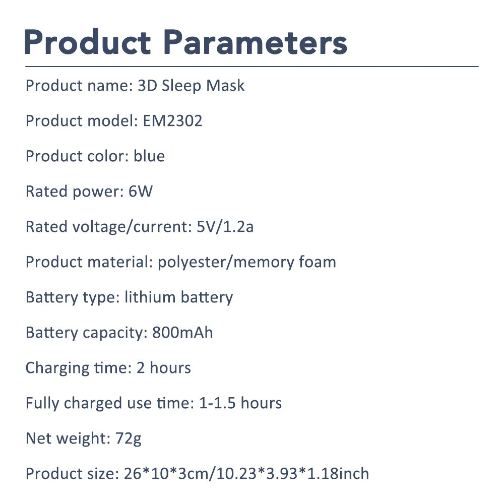 Cordless Heated Eye Therapy Mask