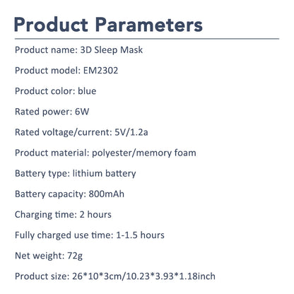 Cordless Heated Eye Therapy Mask